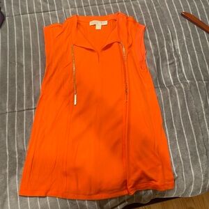 Michael Kors Orange Blouse in XXS